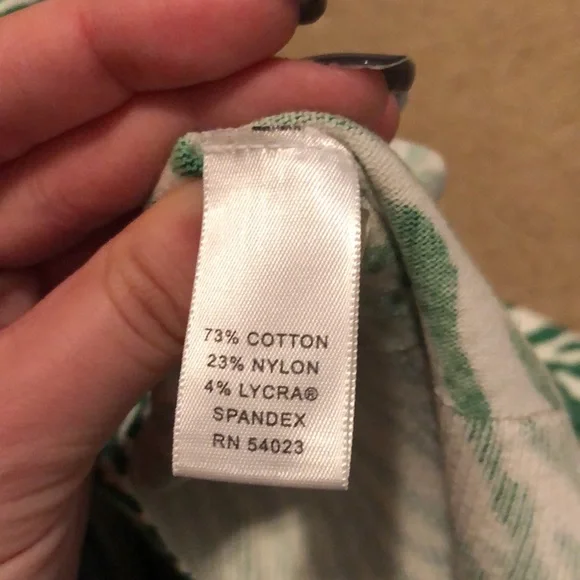 Banana Republic Green and White Zebra Print Cardigan - Picture 6 of 6